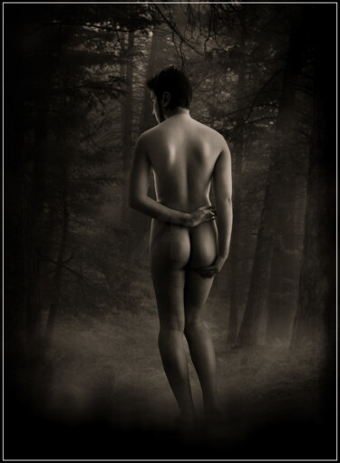 Photography titled "Forest passerby _nu…" by Sedbnw, Original Artwork, Analog photography