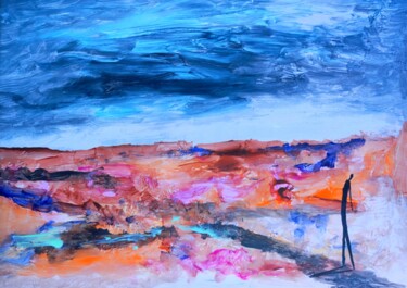 Pintura intitulada "Lonely souls lookin…" por Milto Sideris, Obras de arte originais, Acrílico