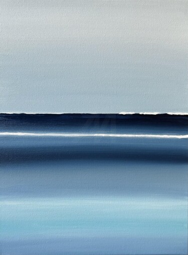Malarstwo zatytułowany „“Blue Horizon 1 – C…” autorstwa Tatiana Skrynnikova, Oryginalna praca, Akryl Zamontowany na Inny szt…