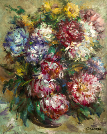 Painting titled "Breath of Autumn" by Vladyslav Osmak, Original Artwork, Oil