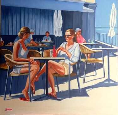 "lumière d'été et co…" başlıklı Tablo Colette Jurquet tarafından, Orijinal sanat, Petrol Ahşap Sedye çerçevesi üzerine monte…