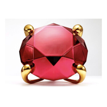 Sculpture titled "Diamond (red)" by Jeff Koons, Original Artwork, Metals
