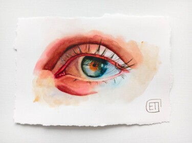 ""Взгляд" акварельна…" başlıklı Tablo Jane Skuratova tarafından, Orijinal sanat, Suluboya