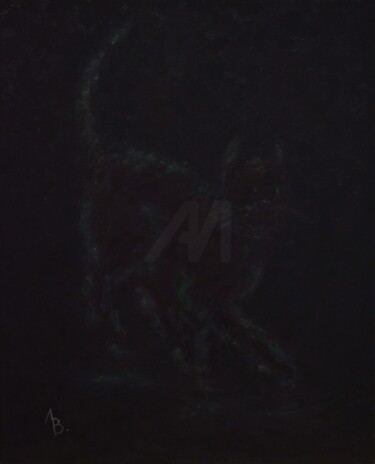 绘画 标题为“It's here, look bet…” 由Vladimir Lebedev, 原创艺术品, 油 安装在木质担架架上