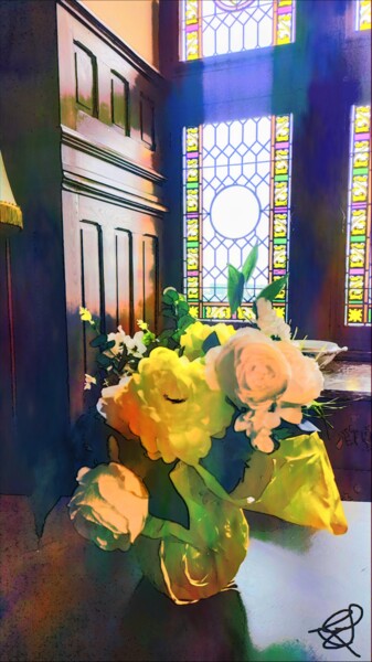 Photographie intitulée "Le bouquet du patri…" par Emma Laflute, Œuvre d'art originale, Photographie manipulée