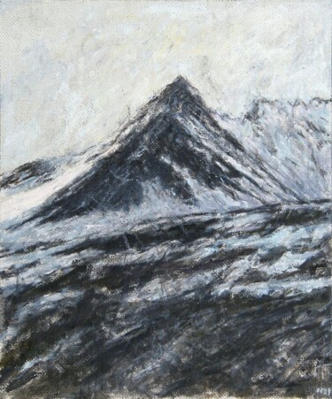 Peinture intitulée "paysage d'Islande C…" par Aubin Chevallay, Œuvre d'art originale, Huile