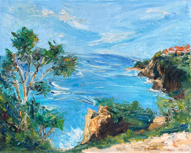 "Seascape in Nusa Du…" başlıklı Tablo Sasha Tovstik tarafından, Orijinal sanat, Petrol Ahşap Sedye çerçevesi üzerine monte e…