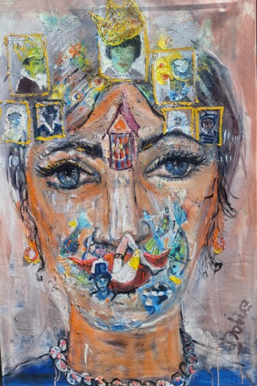 "The generations sec…" başlıklı Tablo Dalma Schwertführer-Dobisz tarafından, Orijinal sanat, Petrol artwork_cat. üzerine mon…