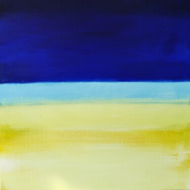 Pintura titulada "orage + soleil VI" por Sylvain Aubry, Obra de arte original, Acrílico