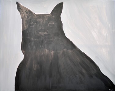 "Chien et chat" başlıklı Tablo Clara Vanderseypen tarafından, Orijinal sanat, Akrilik Ahşap Sedye çerçevesi üzerine monte ed…