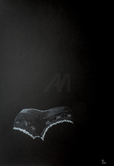 "Une belle lingerie…" başlıklı Resim Eric Delaite tarafından, Orijinal sanat, Pastel