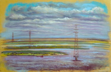 The Lena River. Shifting Clouds over Yakutsk