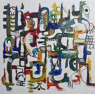 "Architects of Emoti…" başlıklı Tablo Elboukhari Aicha tarafından, Orijinal sanat, Akrilik