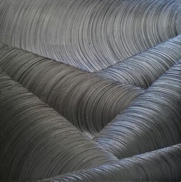 Pintura intitulada "tableau contemporai…" por Steivan Loundou, Obras de arte originais, Óleo Montado em Armação em madeira