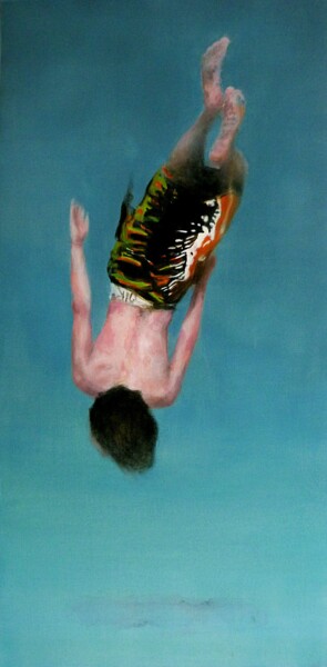 Peinture intitulée "Time traveller 6" par Wilfrid Moizan, Œuvre d'art originale, Huile Monté sur Châssis en bois