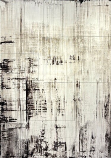 Painting titled "We live and die X" by Luca Brandi, Original Artwork, Acrylic Mounted on Aluminium