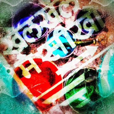 Photographie intitulée "bulles indiennes" par Benboye56, Œuvre d'art originale, Photographie manipulée