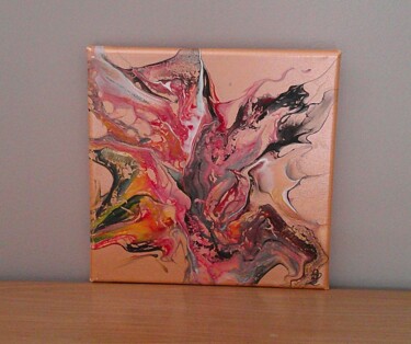 Painting titled "Danse Cosmique" by Aqualis, Original Artwork, Acrylic