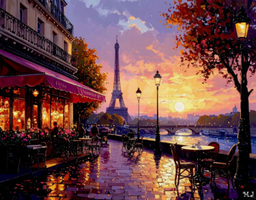 Arts numériques intitulée "On the banks of the…" par Armajay, Œuvre d'art originale, Peinture numérique