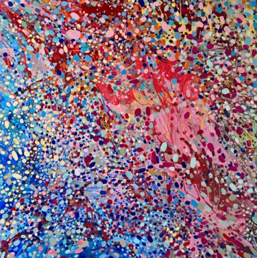 Painting titled "Extra large square…" by Julia Brinkfrau, Original Artwork, Acrylic