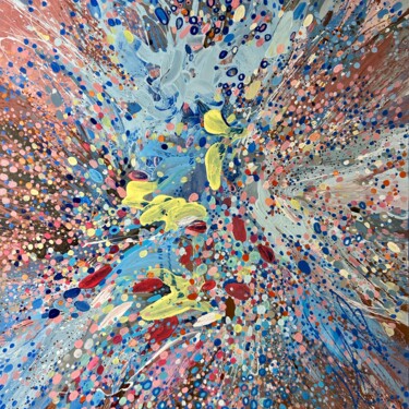 Painting titled "Extra large square…" by Julia Brinkfrau, Original Artwork, Acrylic