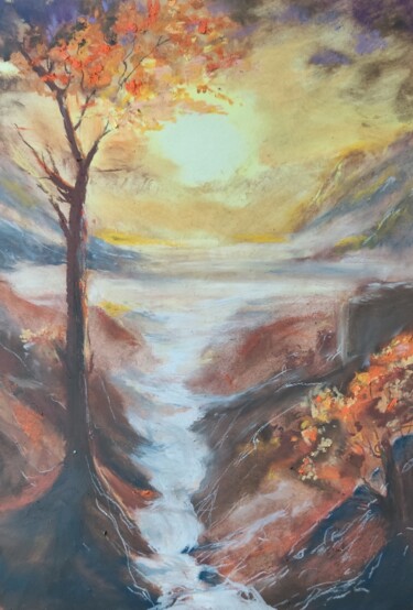 "Flowing light" başlıklı Tablo Sveta Uvarova tarafından, Orijinal sanat, Pastel