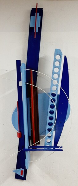 Escultura intitulada "Redonblues" por Alberto Simões De Almeida, Obras de arte originais, Madeira