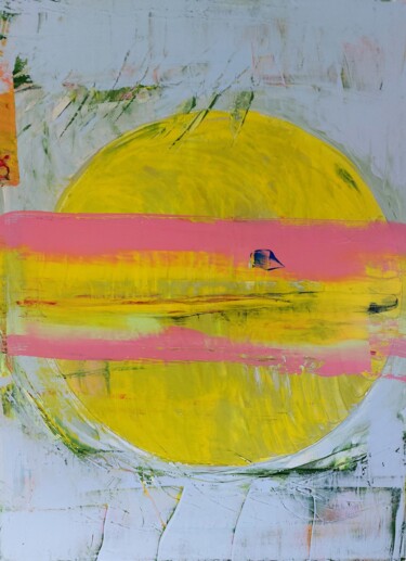 Peinture intitulée "Citronnade" par Orlane Grelet, Œuvre d'art originale, Acrylique Monté sur Châssis en bois