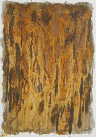 拼贴 标题为“Tears” 由Wolfram Schaefers, 原创艺术品, 丙烯 安装在木质担架架上