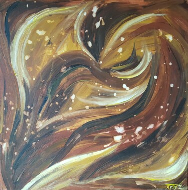 Peinture intitulée "Le Penseur" par Myle (Aktaz), Œuvre d'art originale, Acrylique Monté sur Châssis en bois