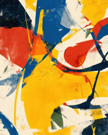 Digital Arts titled "Primary Currents II…" by Moaiart – Digital Art Prints, Original Artwork, Digital Painting