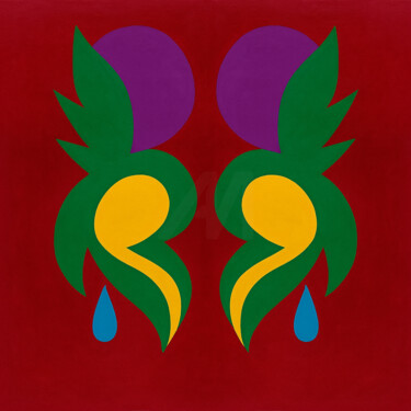 Arts numériques intitulée "Symphonie Miroir –…" par Yahya Ahssaini, Œuvre d'art originale, Peinture numérique