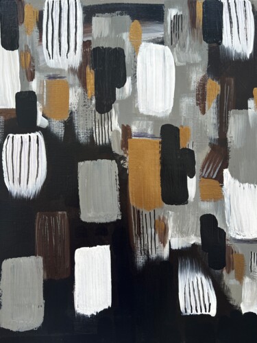 Malarstwo zatytułowany „Luxe Motif I – Cont…” autorstwa Marina Kozyr, Oryginalna praca, Olej