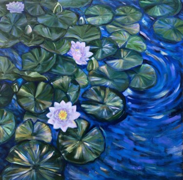 Peinture intitulée "Doux foisonnement 2" par Fabienne Choyau, Œuvre d'art originale, Acrylique Monté sur Châssis en bois