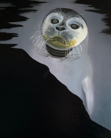 Peinture intitulée "Marée noire" par Peintures Mbesse, Œuvre d'art originale, Huile Monté sur Châssis en bois