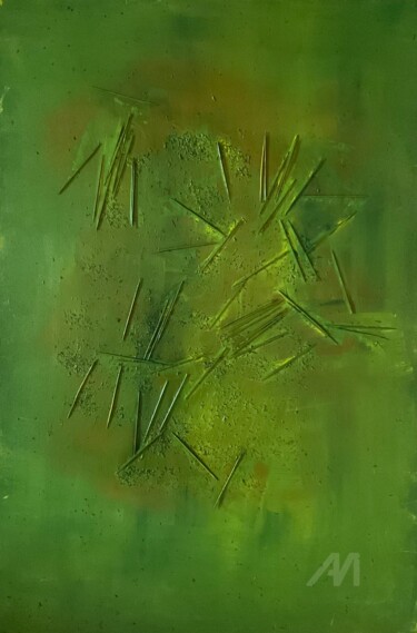 "Growth - (Green)" başlıklı Tablo Vasileia Sarri (Vicky) tarafından, Orijinal sanat, Akrilik