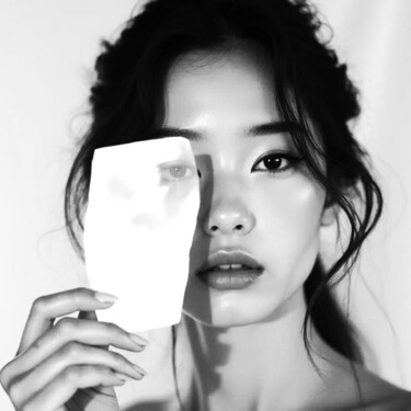 Arts numériques intitulée "Glass Skin" par Vanda Lehel (V A N D E E), Œuvre d'art originale, Image générée par l'IA