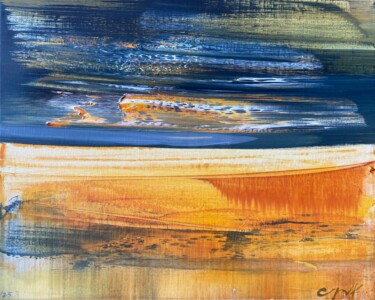 Peinture intitulée "Field. 2025." par Katsiaryna Sumarava, Œuvre d'art originale, Huile Monté sur Châssis en bois