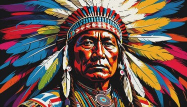 Digital Arts titled "NATIVE HERITAGE 27" by Otis Porritt, Original Artwork, 2D Digital Work