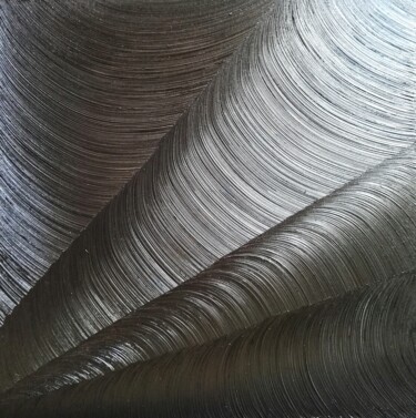 Pintura intitulada "huile sur toile con…" por Steivan Loundou, Obras de arte originais, Óleo Montado em Armação em madeira