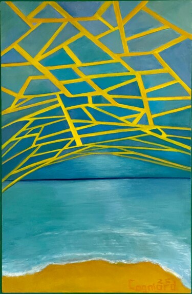 "Création Le ciel à…" başlıklı Tablo Thierry Cagniard tarafından, Orijinal sanat, Petrol Ahşap Sedye çerçevesi üzerine monte…