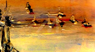 Water Birds in the Evening Light
