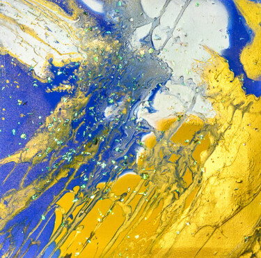 Painting titled "Небо перед грозой" by Mihail Plastinin, Original Artwork, Acrylic