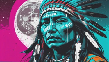 Arts numériques intitulée "NATIVE HISTORY 3" par Otis Porritt, Œuvre d'art originale, Travail numérique 2D