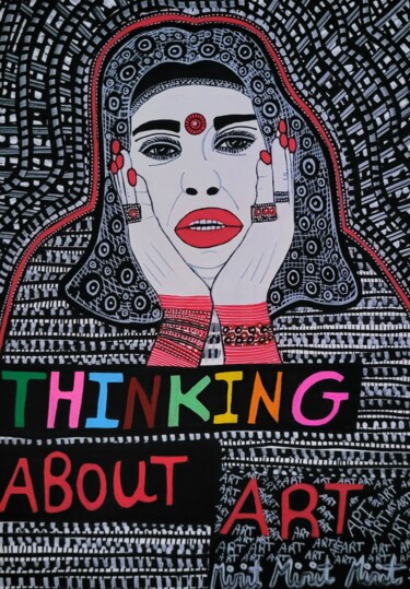 Painting titled "Israel acrylic pain…" by Mirit Ben-Nun, Original Artwork, Acrylic