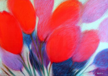 パステル画　あけぼの 27,554 パステル画の販売 | ArtMajeur