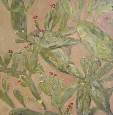 Peinture intitulée "“Tender Spines”" par Viktoria Daneva, Œuvre d'art originale, Huile Monté sur Châssis en bois