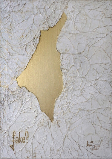 Painting titled "Fake? - Gold Mine" by Myredrm, Original Artwork, Acrylic