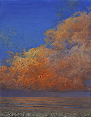 "Coucher de soleil d…" başlıklı Tablo Tabimory tarafından, Orijinal sanat, Petrol Ahşap Sedye çerçevesi üzerine monte edilmiş