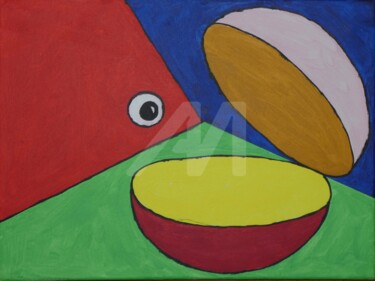 Malerei mit dem Titel "Rax" von Tarvo Merkällinen, Original-Kunstwerk, Acryl